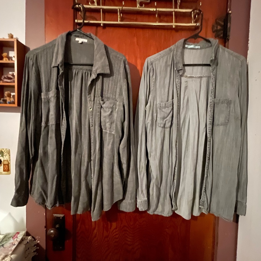 Maurice’s lightweight long sleeve button ups